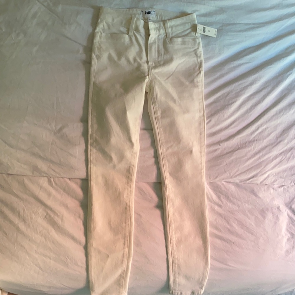 White Paige pants